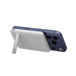 Belkin BOOST CHARGE Qi2 mágneses vezeték nélküli powerbank állvánnyal, 5000 mAh, vékony, fehér