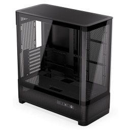 Endorfy Aquarius 8000 Flex, számítógép-ház, E-ATX, 2× USB 3.0, 1× USB-C, panorámás, lekerekített üveg, fekete