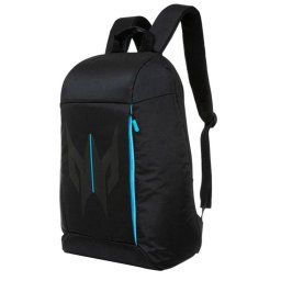 Predator Urban Backpack 18" (PBG510); fekete hátizsák kék díszítésekkel, vízálló és kopásálló anyagból, 18"-es mérethez, 27 l, 0,6 kg