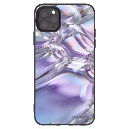 Fekete szilikon tok az alábbi mobiltelefonokra Apple iPhone 11 Pro Max - Iridescent bubbles