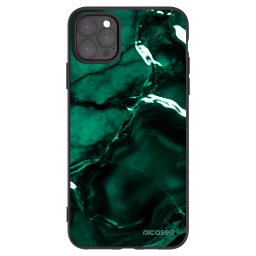 Fekete szilikon tok az alábbi mobiltelefonokra Apple iPhone 11 Pro Max - Dark emerald