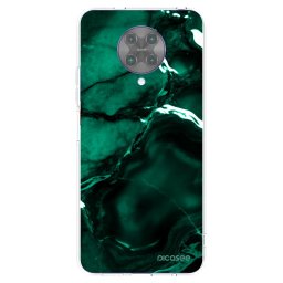 Átlátszó szilikon tok az alábbi mobiltelefonokra Xiaomi Poco F2 Pro - Dark emerald