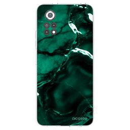 Átlátszó szilikon tok az alábbi mobiltelefonokra Xiaomi Poco X4 Pro 5G - Dark emerald