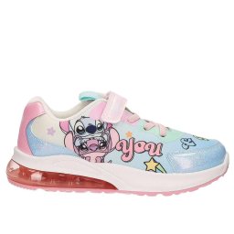 Lilo és Stitch LED villogó, világító utcai cipő tépőzáras sportcipő,