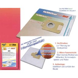 Porszívó alkatrész, zsák, porzsák, mikroszűrős porzsák AEG Vampyre 5000, CE200, Privileg, LG, Thomas, Tornado, Volta porszívóhoz ew03878