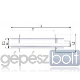 Tricox PPs/Alu parapet 110/160mm 2db takaró lemezzel