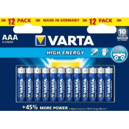 LR03 ALKÁLI AAA MIKRO ceruzaelem 1,26Ah 1,5V 12db-os Varta ew01741