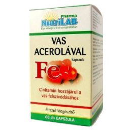 Nutrilab Vas Acerolával - 60db