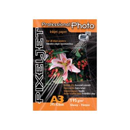 Pixeljet Professional A3/25 195g fényes inkjet fotópapír