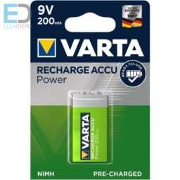 Varta Akku 9V 200mAh NIMH Accu NEW ( 56722 ) Ready to use!