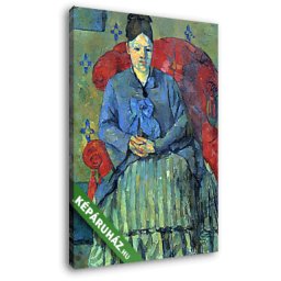 Paul Cézanne: Portré Cézanne asszonyságról a piros fotelban (20x25 cm, Vászonkép )
