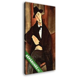 Modigliani: Mario Varfogli portréja (20x30 cm, Vászonkép )