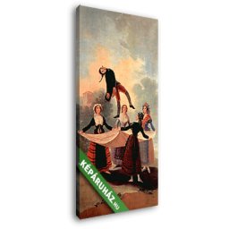Francisco José de Goya: The Jumping Jack - Ugráló Jack (20x35 cm, Vászonkép )