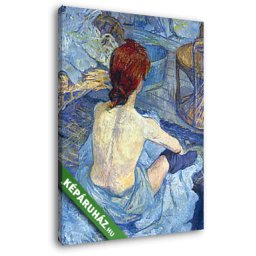 Henri de Toulouse Lautrec: Vörös hajú nő a fürdőben (20x25 cm, Vászonkép )