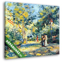 Pierre Auguste Renoir: Kert a Montmartre-on (30x25 cm, Vászonkép )