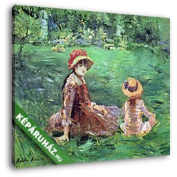 Berthe Morisot: A kertben, Maurecourt-ban (30x25 cm, Vászonkép )