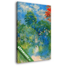 Berthe Morisot: Kerti út Mezy-ben (20x25 cm, Vászonkép )