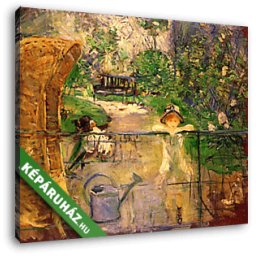 Berthe Morisot: Kerti fotel (30x25 cm, Vászonkép )