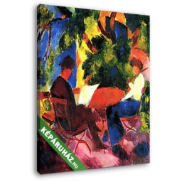 August Macke: Ketten a kertben (20x25 cm, Vászonkép )
