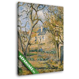 Camille Pissarro: Zöldséges kert (20x25 cm, Vászonkép )