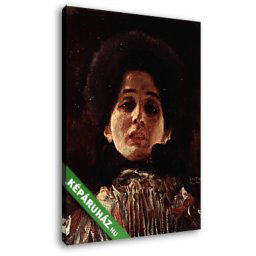 Gustav Klimt: Női portré (1898) (20x25 cm, Vászonkép )