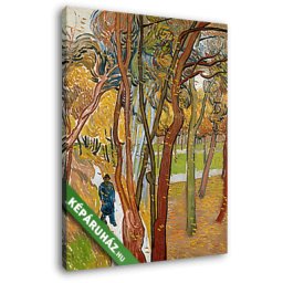 Vincent Van Gogh: A Szent Pál kórház kertje (Lombhullás) (20x25 cm, Vászonkép )