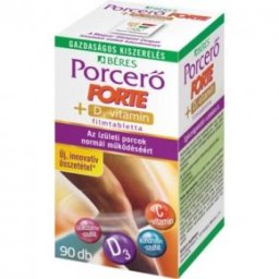 Béres Porcerő Forte + D3-vitamin tabletta - 90db