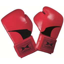 Bőr piros premium boxkesztyű