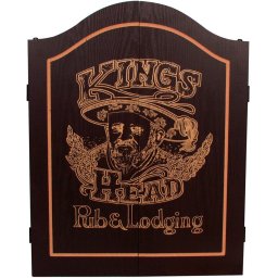 Kings Head Dart kabinet - black gold