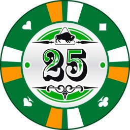 Kerámia póker zseton 25