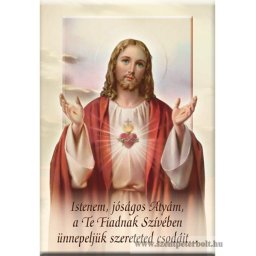 Hűtőmágnes Jézus szíve