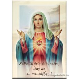 Hűtőmágnes Mária szíve