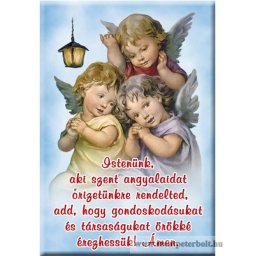 Hűtőmágnes gyerekek imával