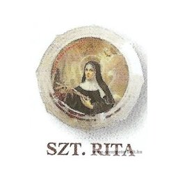Szent Rita rózsafüzér dobozban
