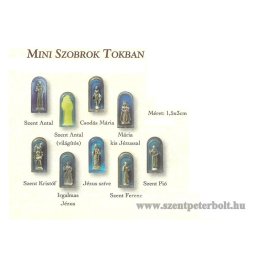 Mini szobrok tokban
