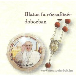 Illatos rózsafüzér Ferenc pápa