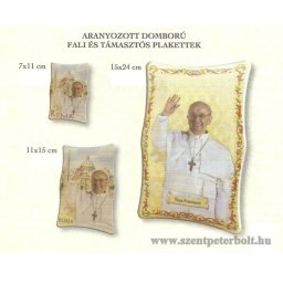 Aranyozott domború fali és támaszthatós plakettek