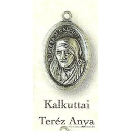 Teréz Anya ezüstözött érem