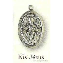 Kis Jézus ezüstözött érem