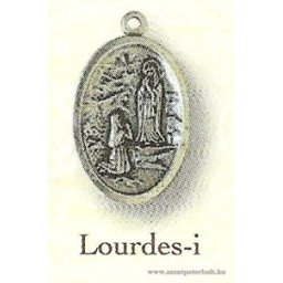 Lourdes-i ezüstözött érem