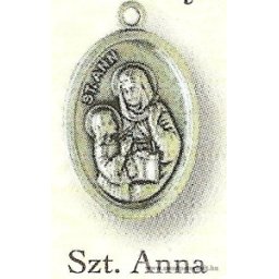 Szent Anna ezüstözött érem