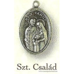 Szent Család ezüstözött érem
