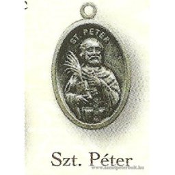 Szent Péter ezüstözött érem