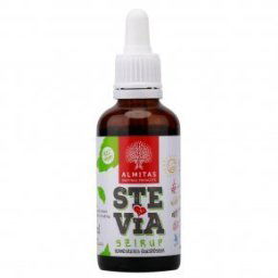 Almitas stevia barna szirup - 50ml