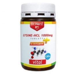 Dr. Herz Lizin Lysine-HCL+C-vitamin tabletta - 120db