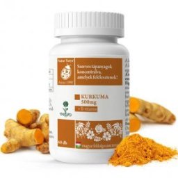 Natur Tanya Szerves Kurkuma + E-vitamin tabletta - 60 db