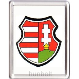 Kossuth címer hűtőmágnes (műanyag keretes)