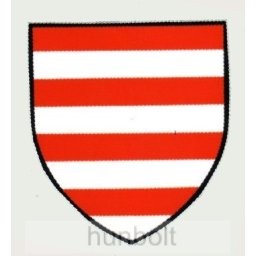 Árpádsávos pajzs hűtőmágnes (7,2*8 cm)