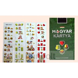 Dobozos Magyar kártya, dupla kartonos, grafit betétes