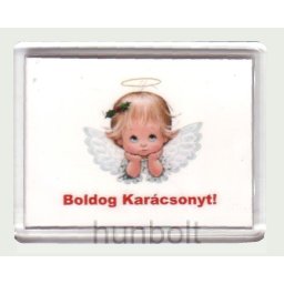Karácsonyi hűtőmágnes X. (műanyag keretes)